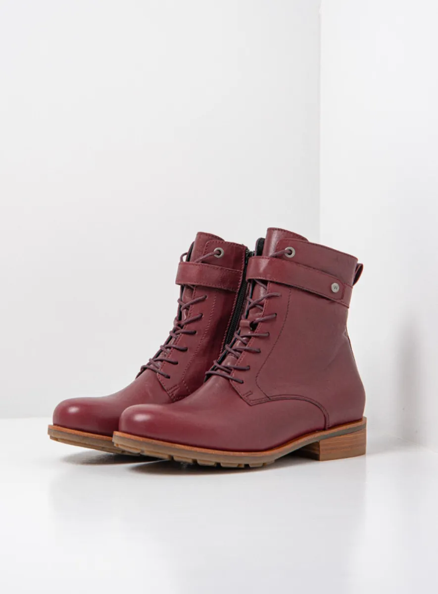 Wolky Sutton - Leder bordeauxrot Atmungsaktive Schuhe für damen