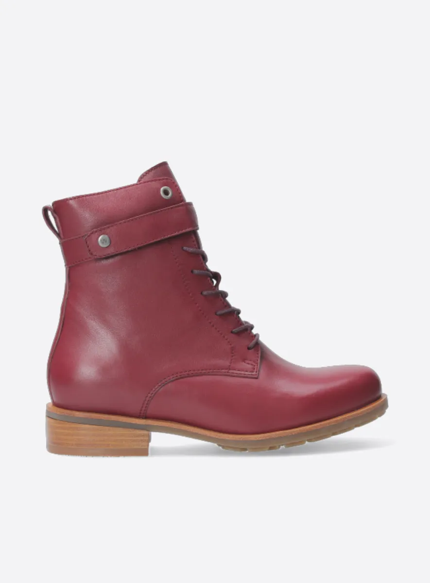 Wolky Sutton - Leder bordeauxrot Atmungsaktive Schuhe für damen