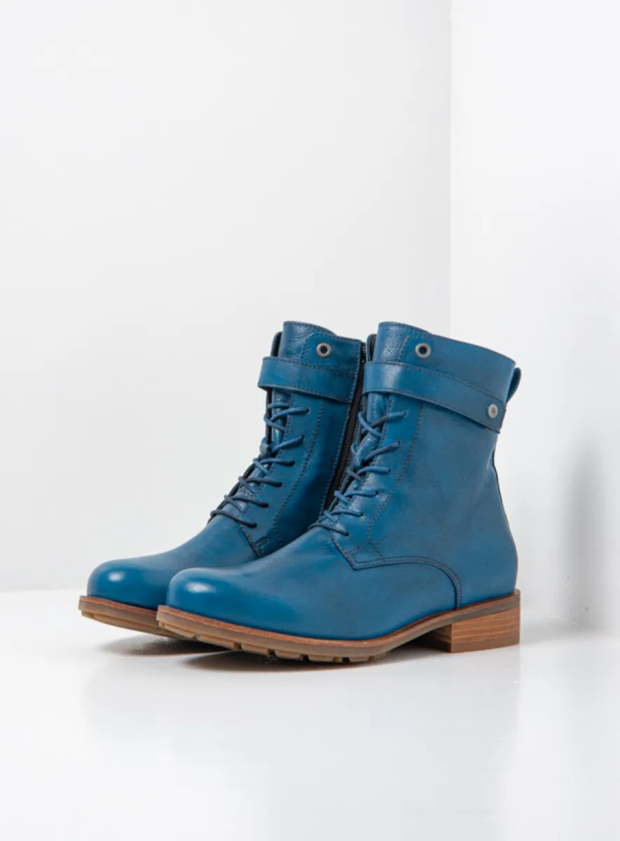 Wolky Sutton - Leder petrol Atmungsaktive Schuhe für damen