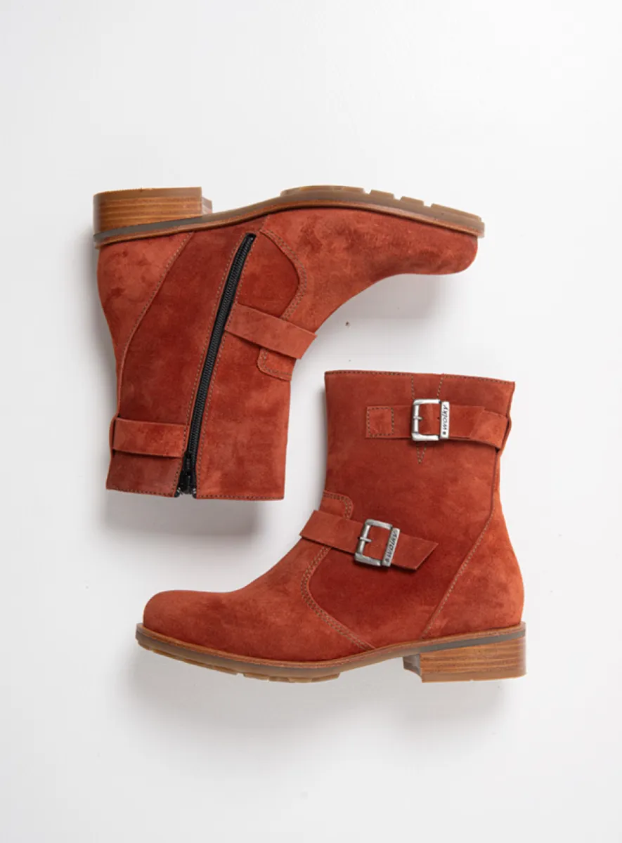 Wolky Stiefeletten 04486 Devon 40434 Veloursleder terra