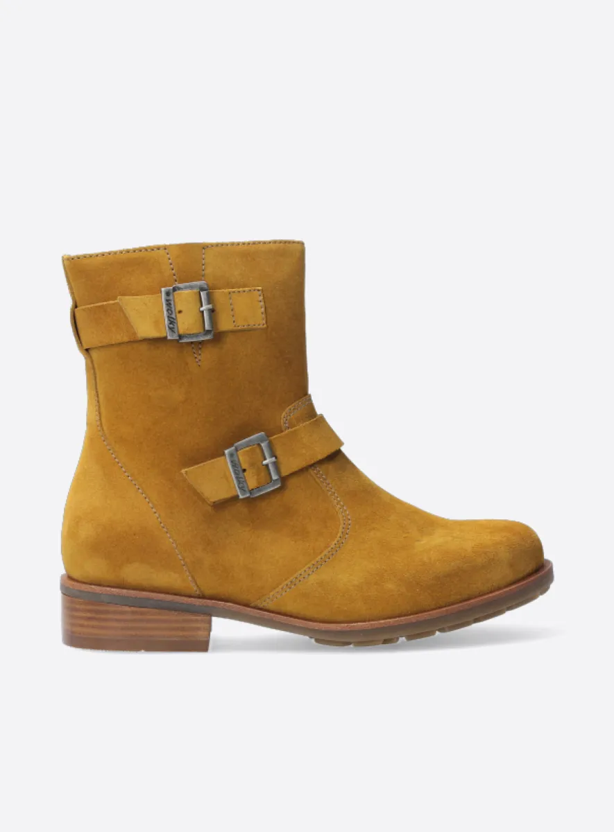 Wolky Devon - Veloursleder ocker Stiefeletten für damen