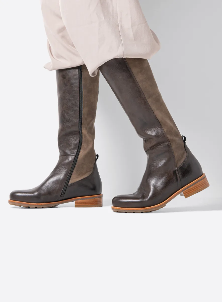 Wolky Hohe Stiefel 04487 Hampton 20300 Leder braun