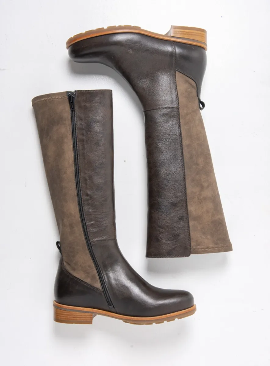 Wolky Hohe Stiefel 04487 Hampton 20300 Leder braun