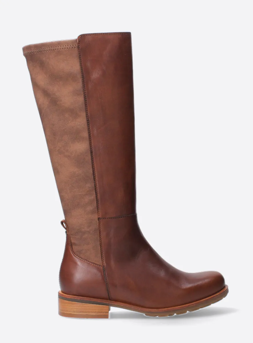 Wolky Hampton - Leder cognac Stiefel für damen