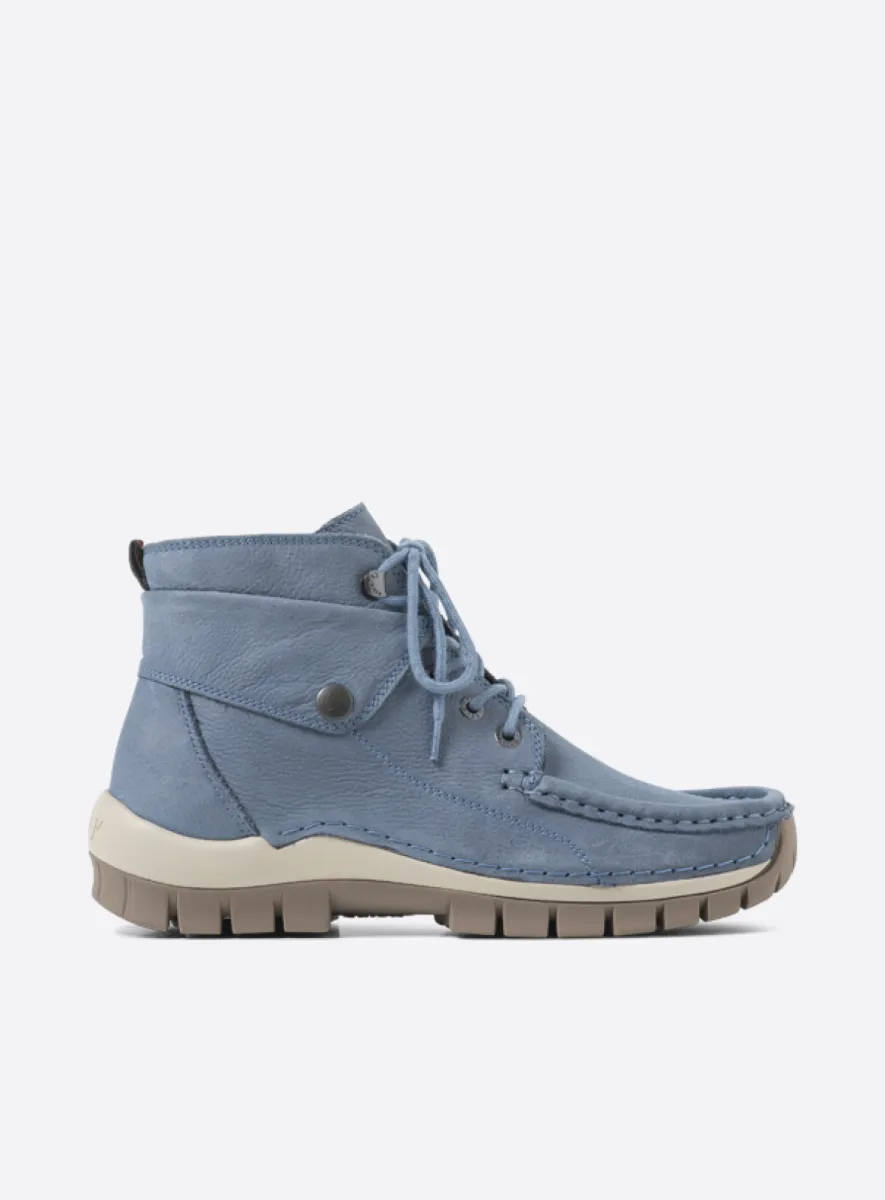 Wolky Jump - Nubukleder jeansblau Atmungsaktive Schuhe für damen
