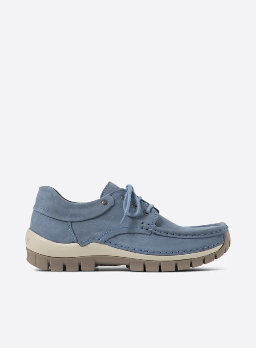 Wolky Fly - Nubukleder jeansblau Atmungsaktive Schuhe für damen