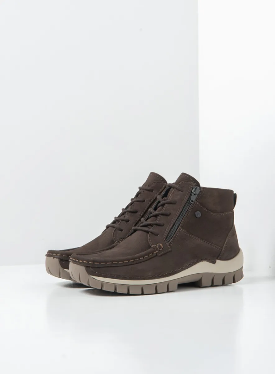 Wolky Boost - Nubukleder braun Atmungsaktive Schuhe für damen
