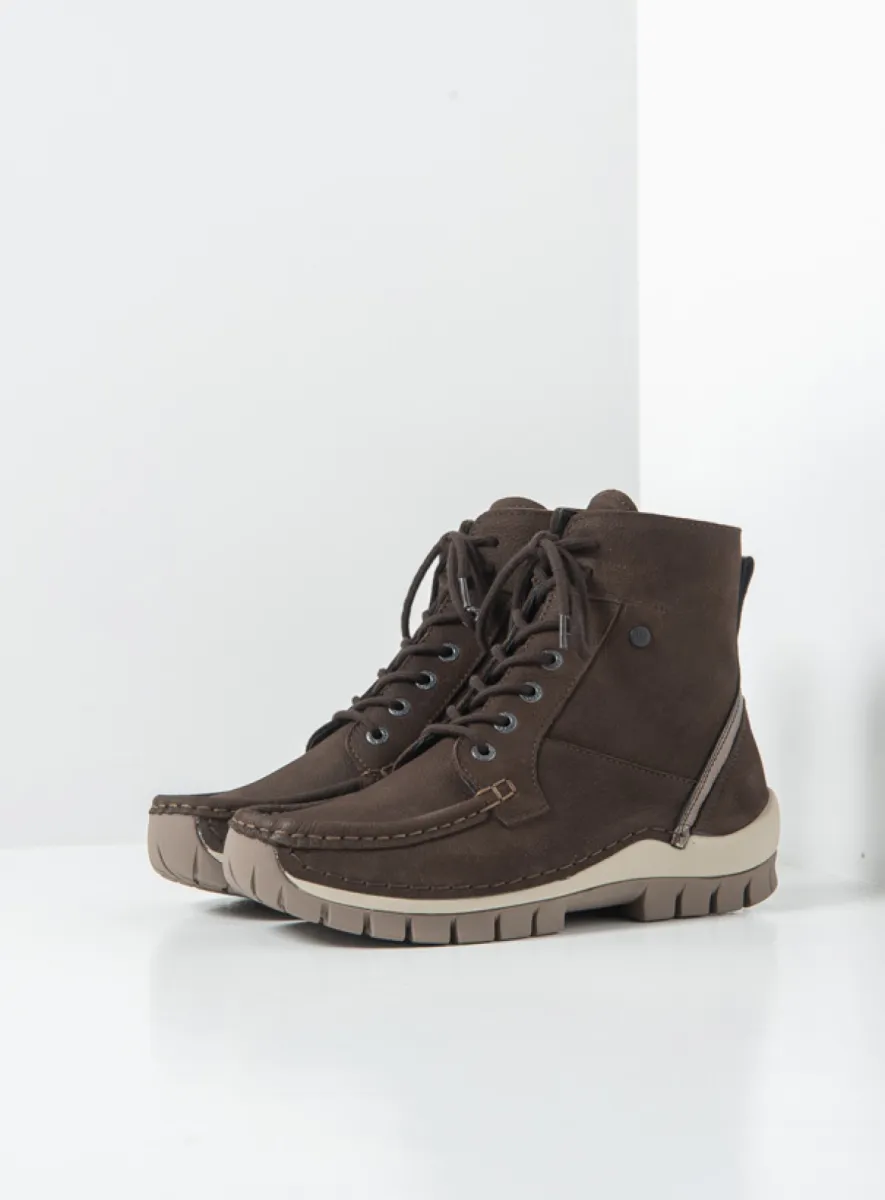 Wolky Vibe - Nubukleder braun Atmungsaktive Schuhe für damen