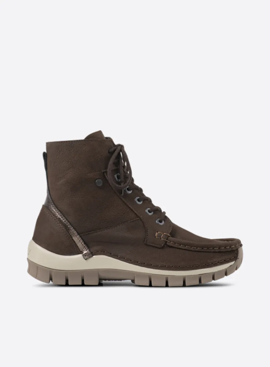 Wolky Vibe - Nubukleder braun Atmungsaktive Schuhe für damen