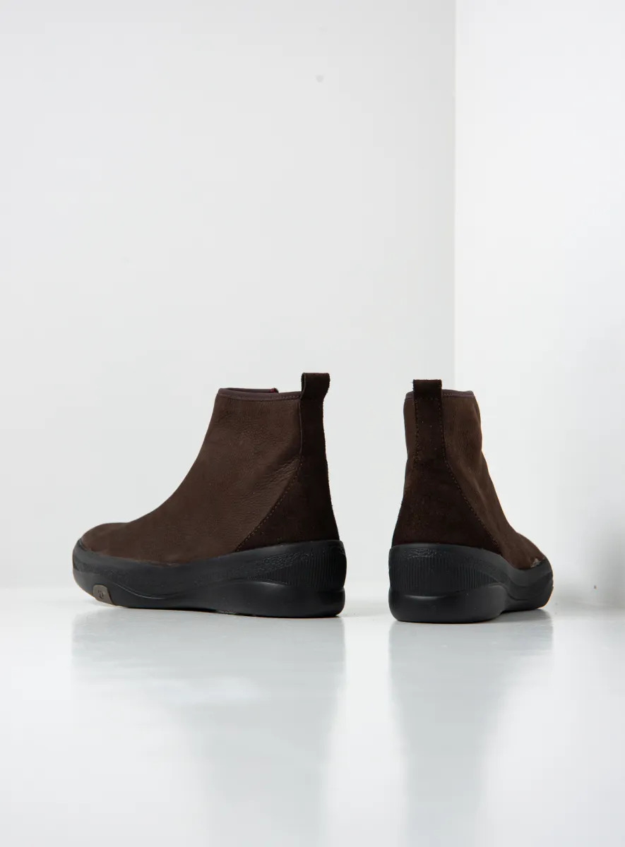 Wolky Pulse - Nubukleder braun Stiefeletten für damen