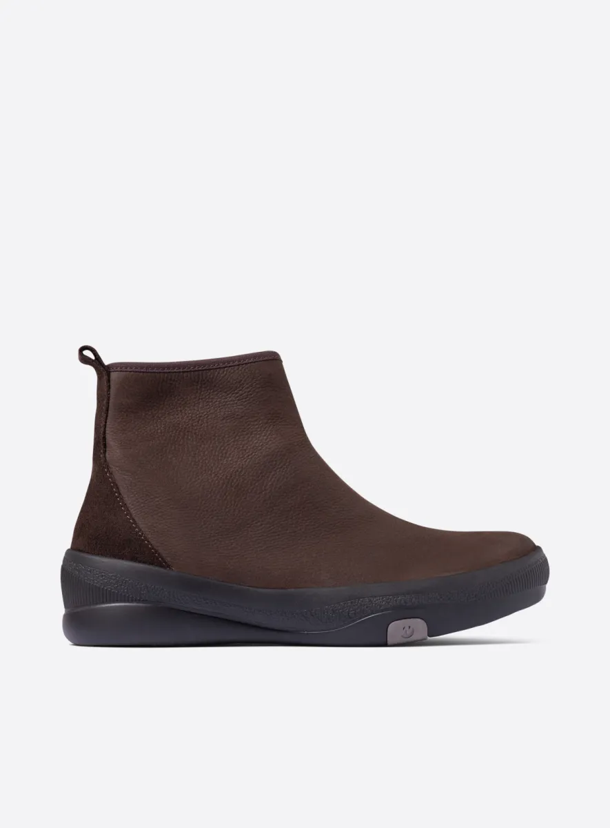 Wolky Pulse - Nubukleder braun Stiefeletten für damen