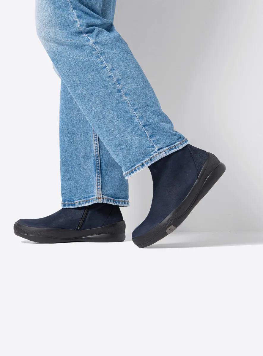 Wolky Stiefeletten 05500 Pulse 14800 Nubukleder blau