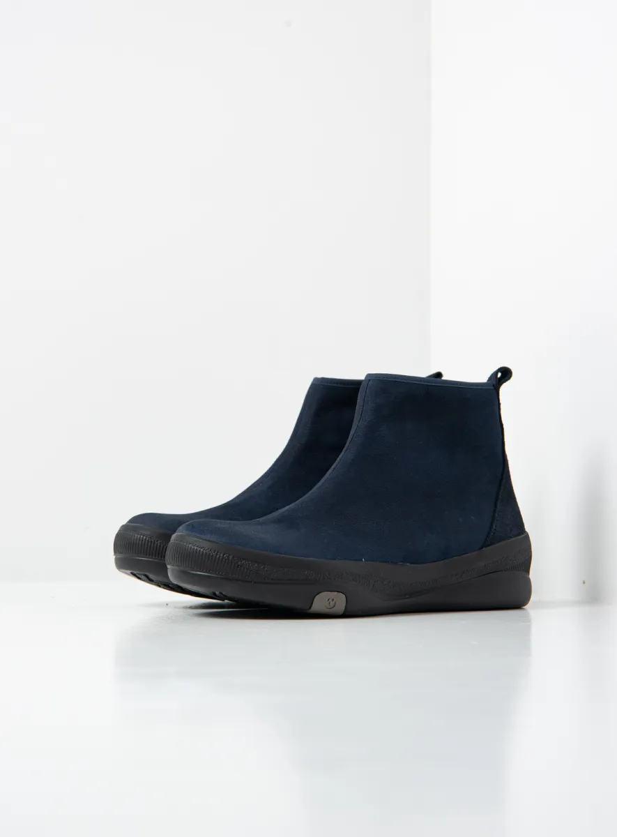 Wolky Stiefeletten 05500 Pulse 14800 Nubukleder blau