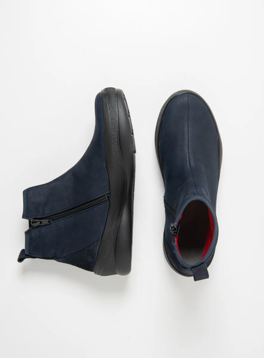 Wolky Stiefeletten 05500 Pulse 14800 Nubukleder blau