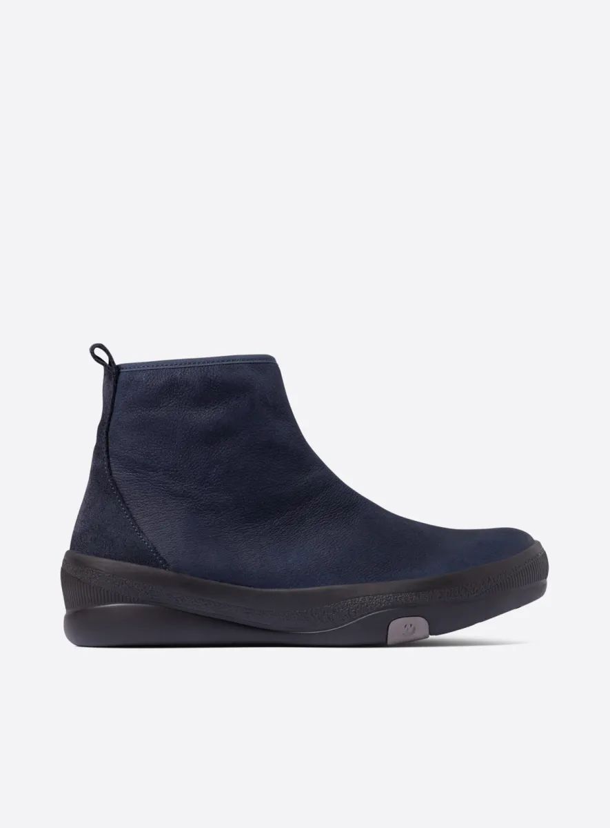 Wolky Stiefeletten 05500 Pulse 14800 Nubukleder blau