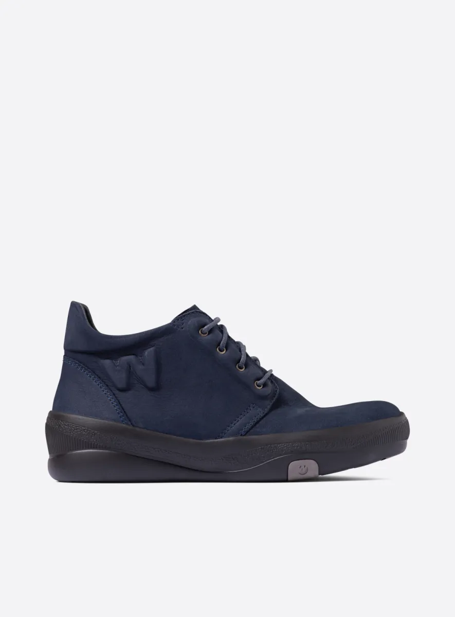 Wolky Fuse - Nubukleder blau Schnürschuhe für damen