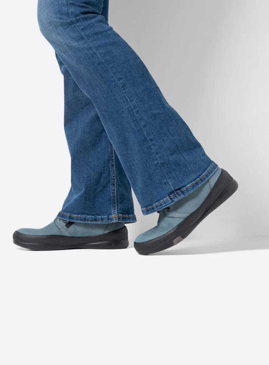 Wolky Niedrige schnürschuhe 05501 Fuse 14826 Nubukleder blaugrau