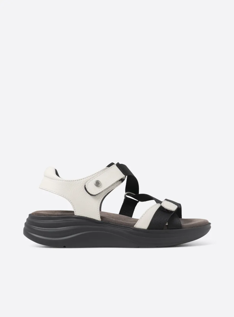 Wolky Skyrise - Leder altweiß Sandalen für damen
