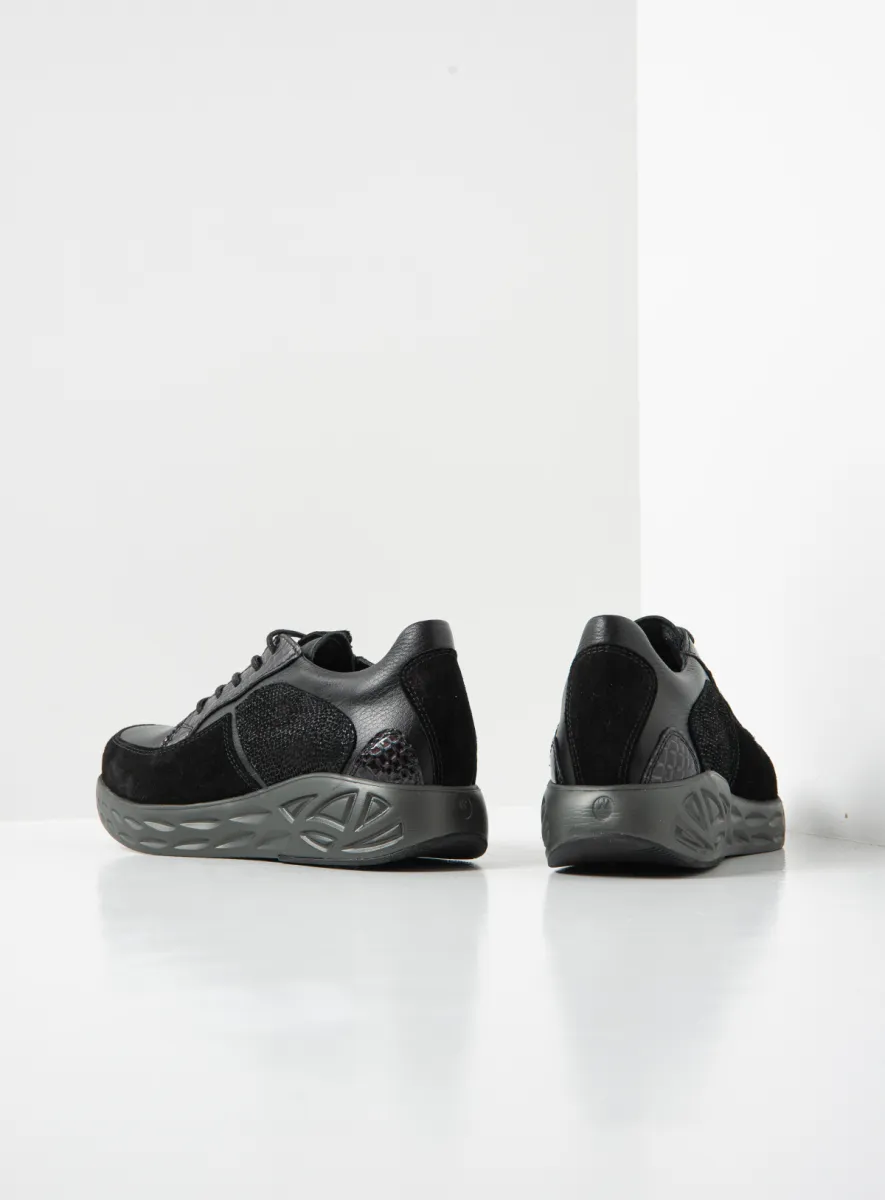 Wolky Sneakers 05700 Bounce 90001 Leder Kombi schwarz