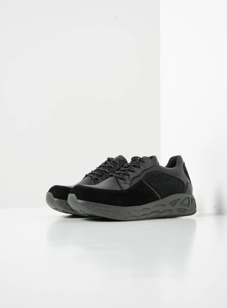 Wolky Sneakers 05700 Bounce 90001 Leder Kombi schwarz