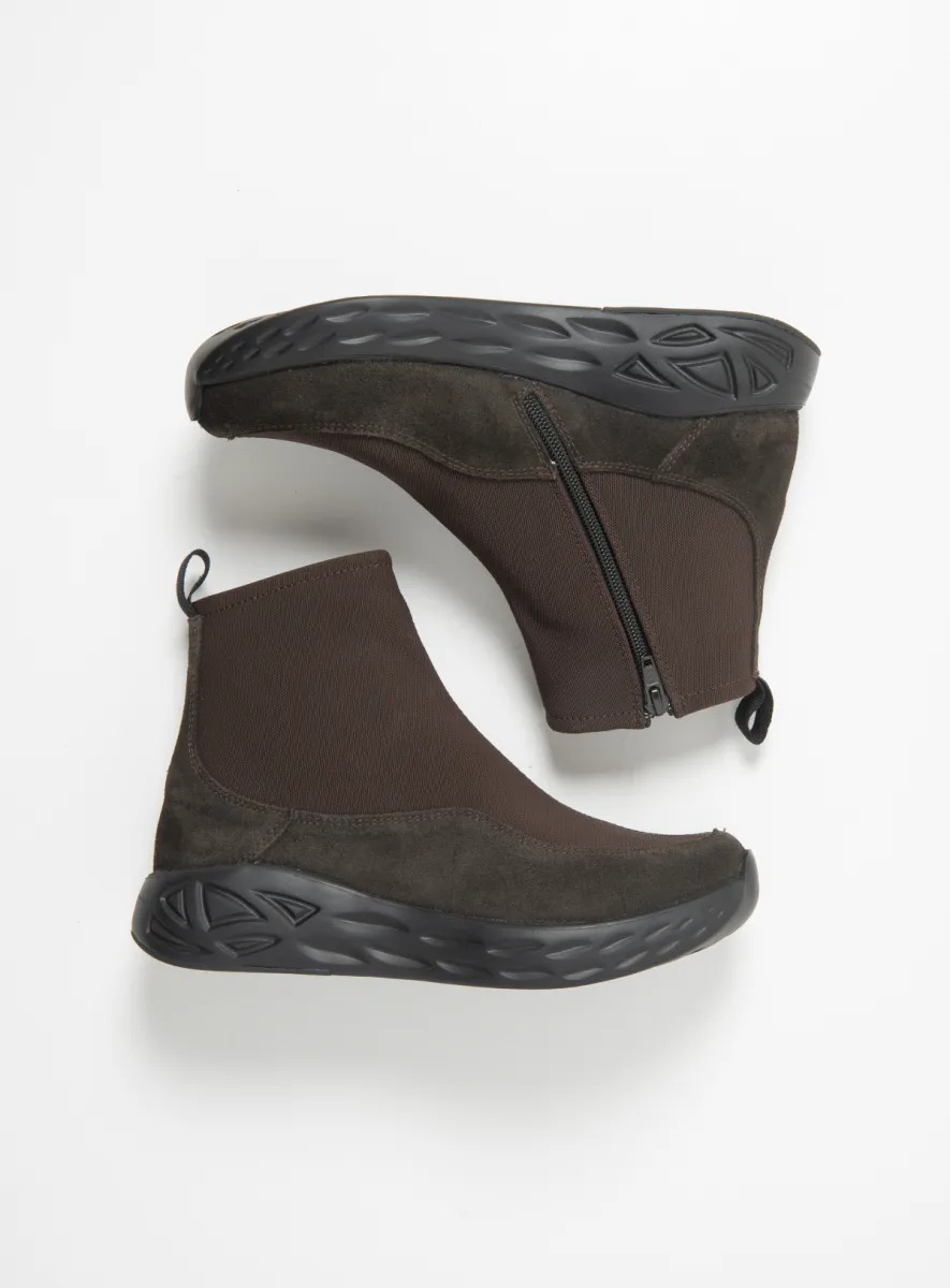 Wolky Rebound S2F - Veloursleder braun Atmungsaktive Schuhe für damen