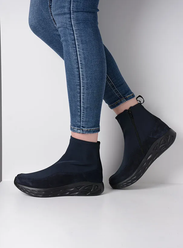 Wolky Sneakers 05702 Rebound S2F 40800 Veloursleder Stretch blau