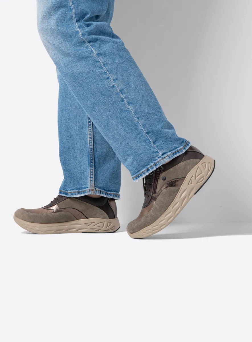 Wolky Sneakers 05703 Vitality S2F 90203 Leder Kombi Stretch taupe