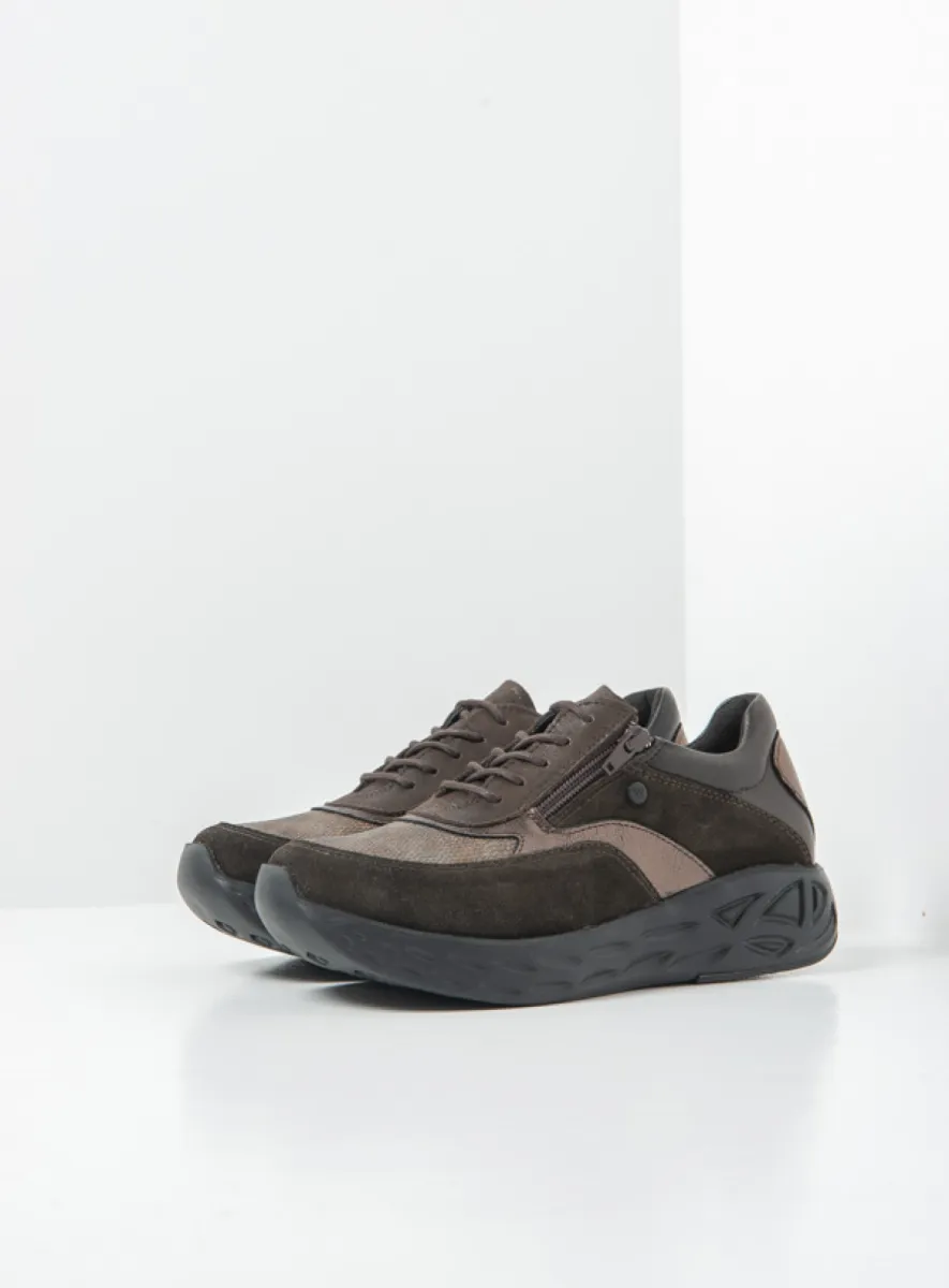 Wolky Vitality S2F - Leder Kombi Stretch braun Atmungsaktive Schuhe für damen