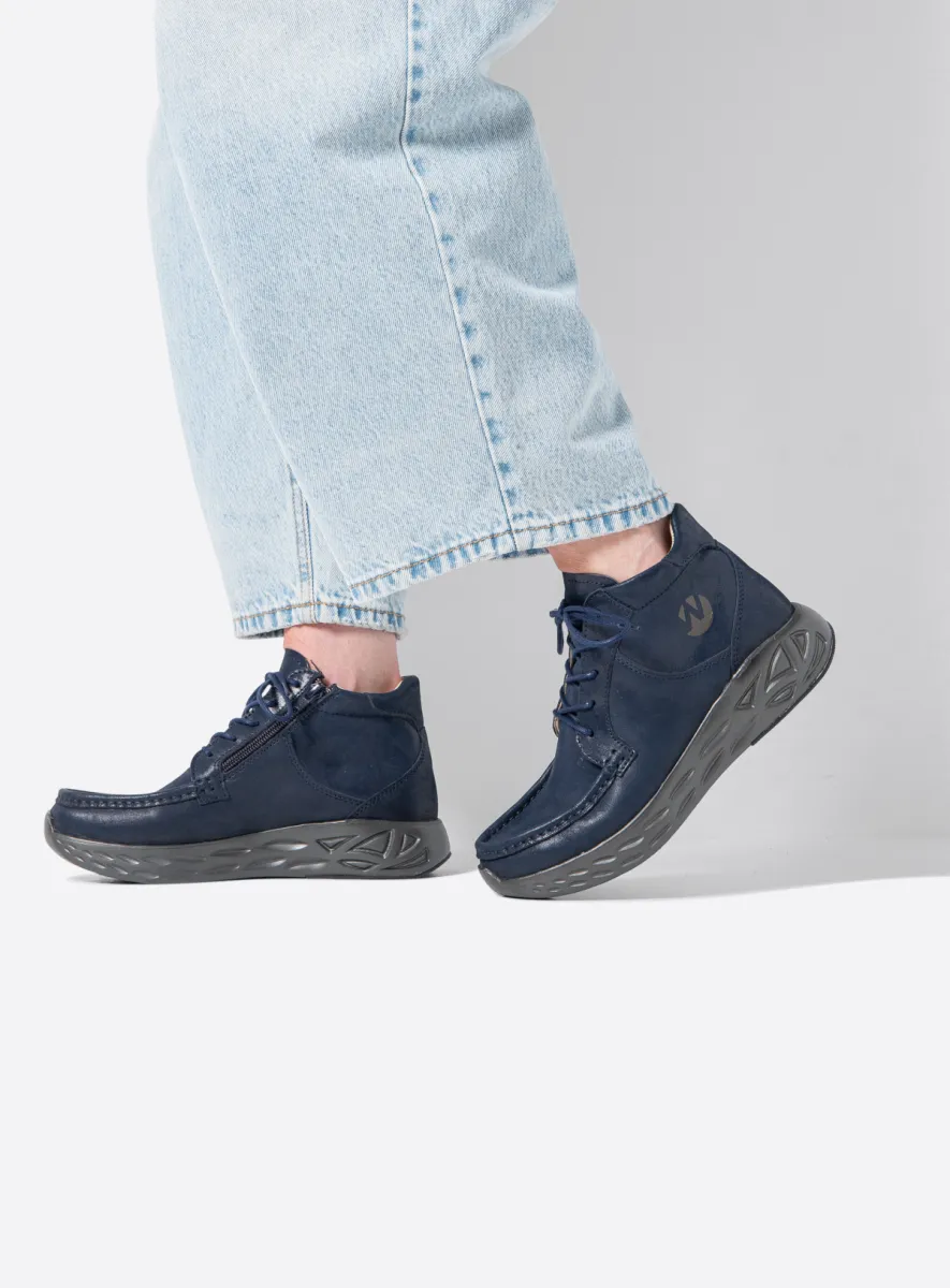 Wolky Fersensporn-Schuhe 05710 Roll Bounce 36820 Effekt-Leder denimblau