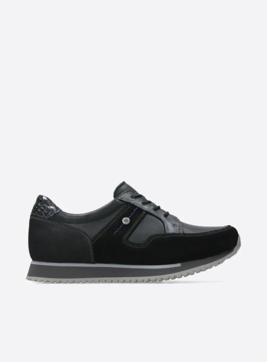 Wolky Sneakers 05804 e-Walk 90001 Leder Kombi schwarz