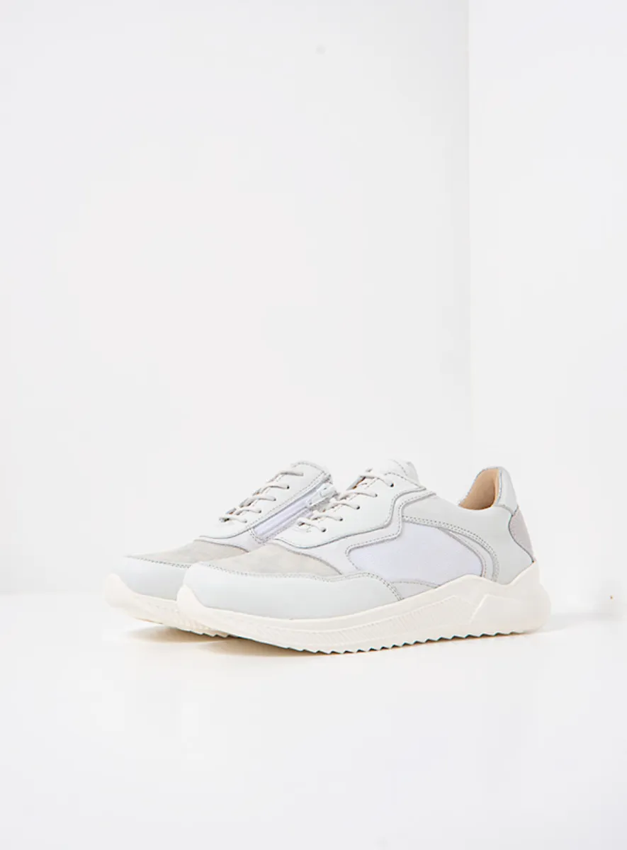 Wolky e-Way S2F - Leder Kombi Stretch weiß Atmungsaktive Schuhe für damen