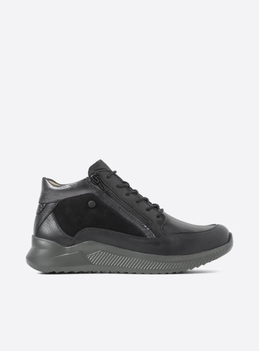 Wolky e-Push S2F - Leder Stretch schwarz Atmungsaktive Schuhe für damen