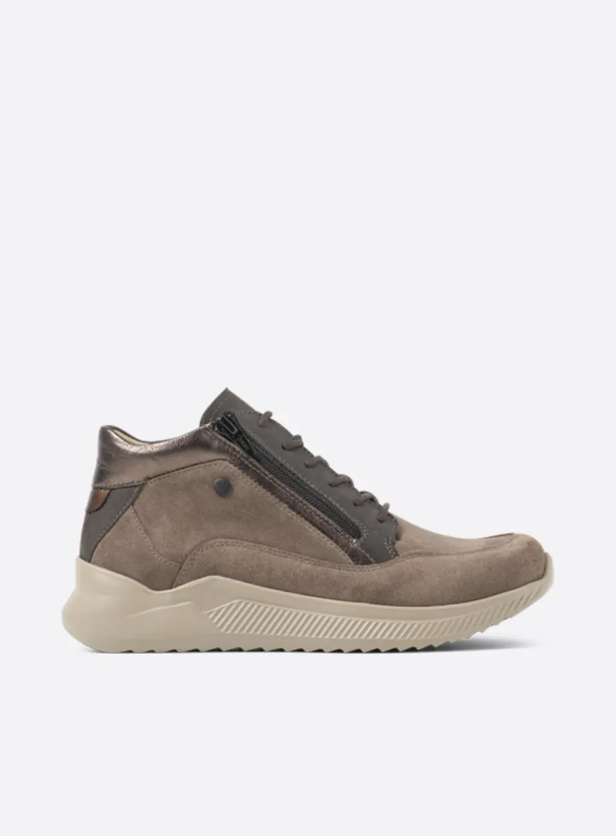 Wolky e-Push S2F - Leder Kombi Stretch bronze Atmungsaktive Schuhe für damen