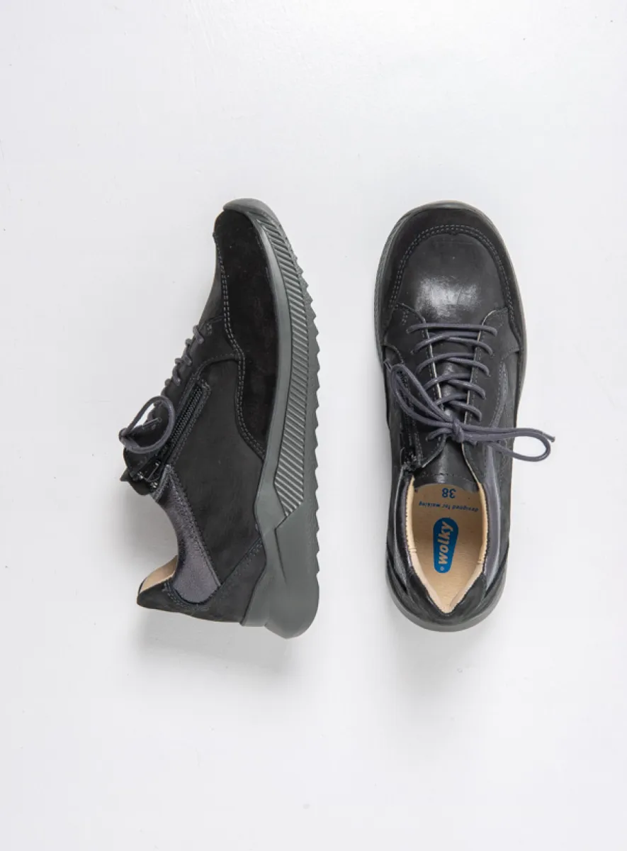 Wolky Sneakers 05827 e-Move 90000 Leder Kombi schwarz