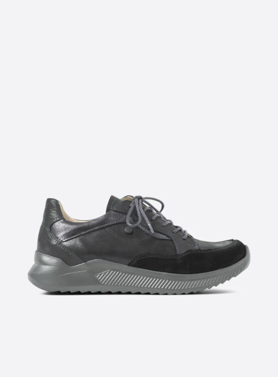 Wolky e-Move - Leder Kombi schwarz Atmungsaktive Schuhe für damen