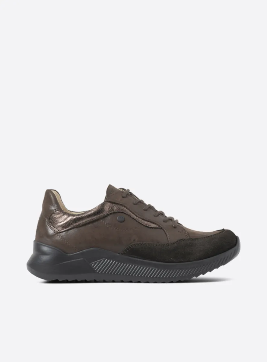 Wolky e-Move - Leder Kombi braun Atmungsaktive Schuhe für damen