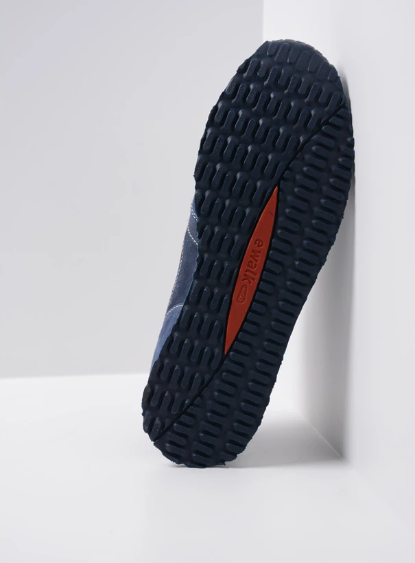 wolky sneakers 05851 e sneaker men 11870 blauw stretch nubuck sole
