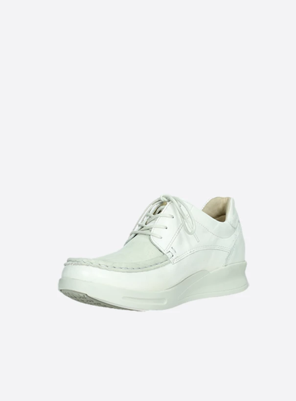 wolky schnuerschuhe 05901 one 85120 offwhite stretch leer front