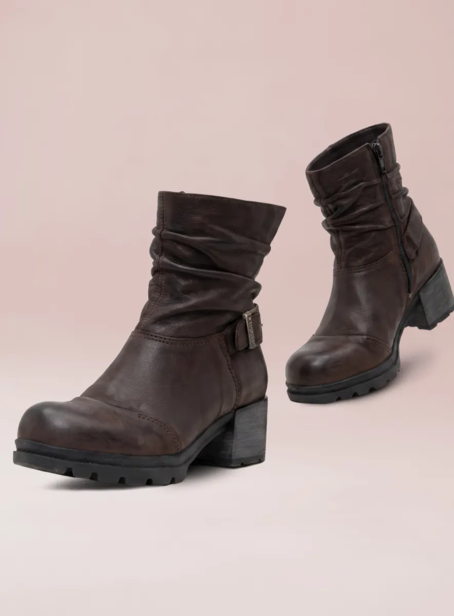 Wolky Troy - Nubukleder braun Stiefeletten für damen