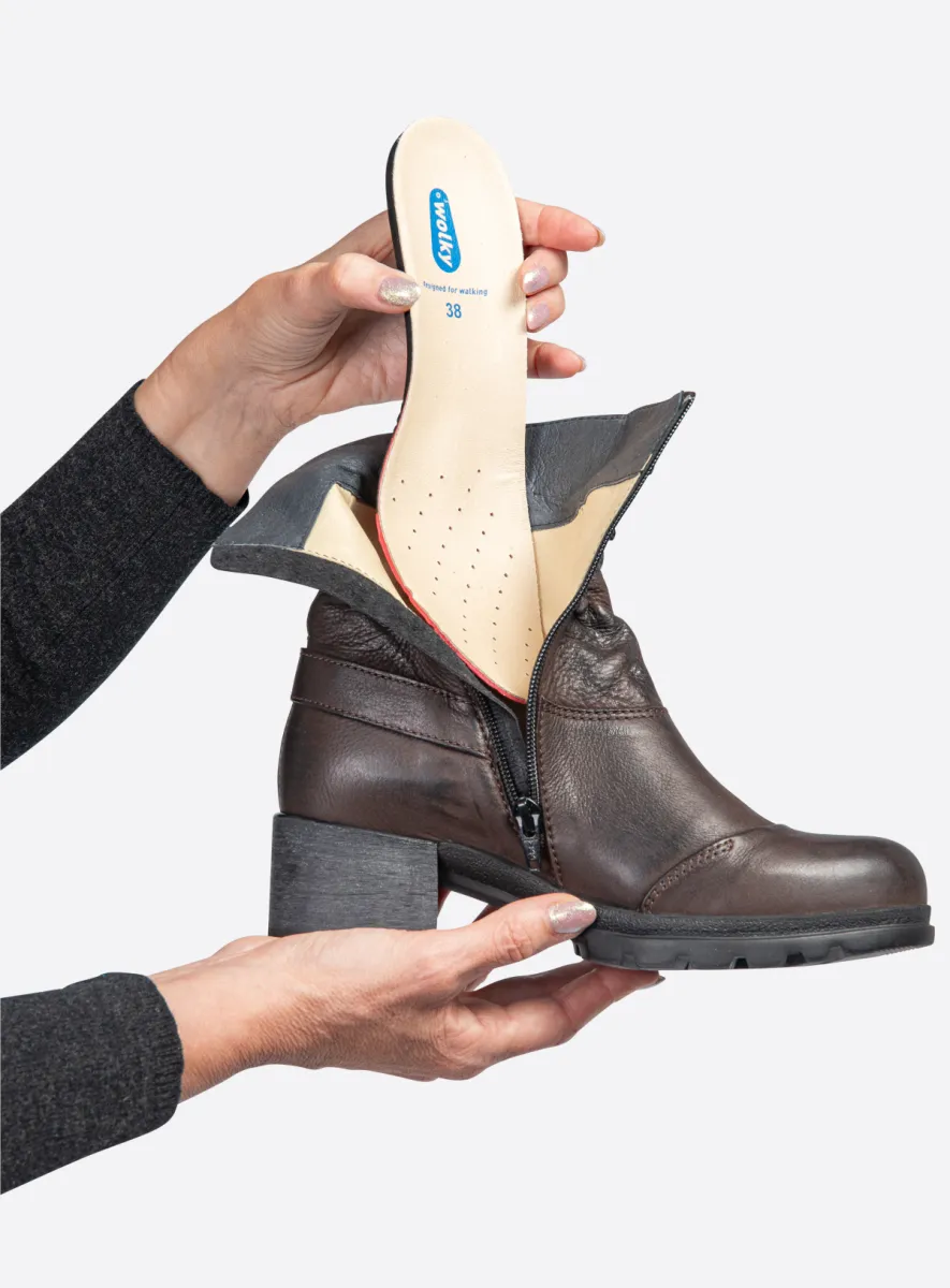 Wolky Stiefeletten 06102 Troy 10300 Nubukleder braun