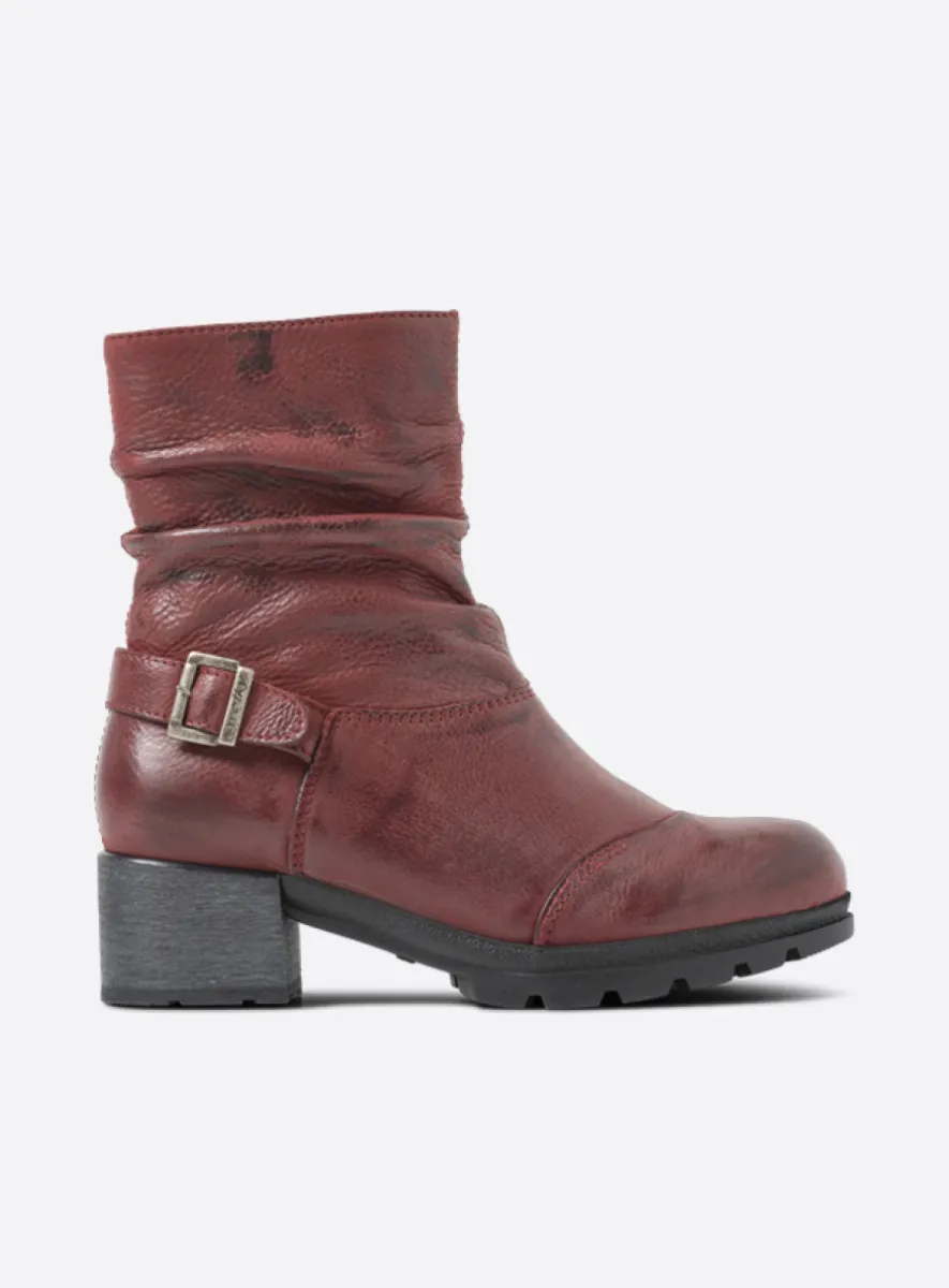 Wolky Stiefeletten 06102 Troy 10530 Nubukleder bordeauxrot