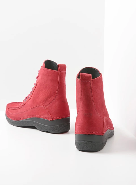 wolky extra komfort 06201 roll boot 11505 rood nubuck back