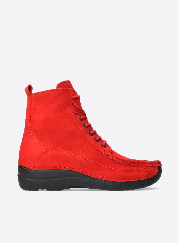 wolky extra komfort 06201 roll boot 11505 rood nubuck