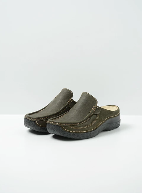 wolky extra komfort 06202 roll slide 13770 cactus nubuck front