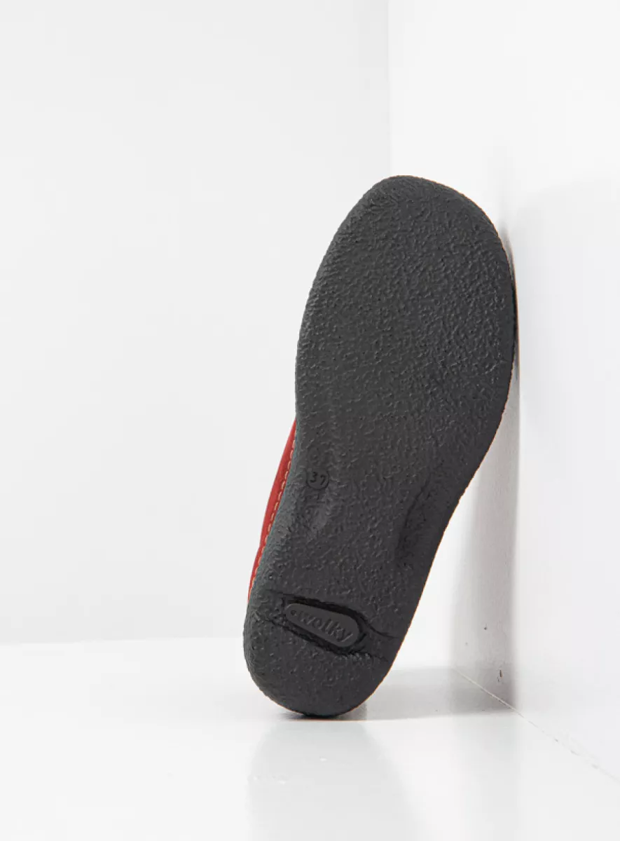 Wolky Hohe Schnürschuhe 06242 Roll Shoot 11553 Nubukleder kirschrot