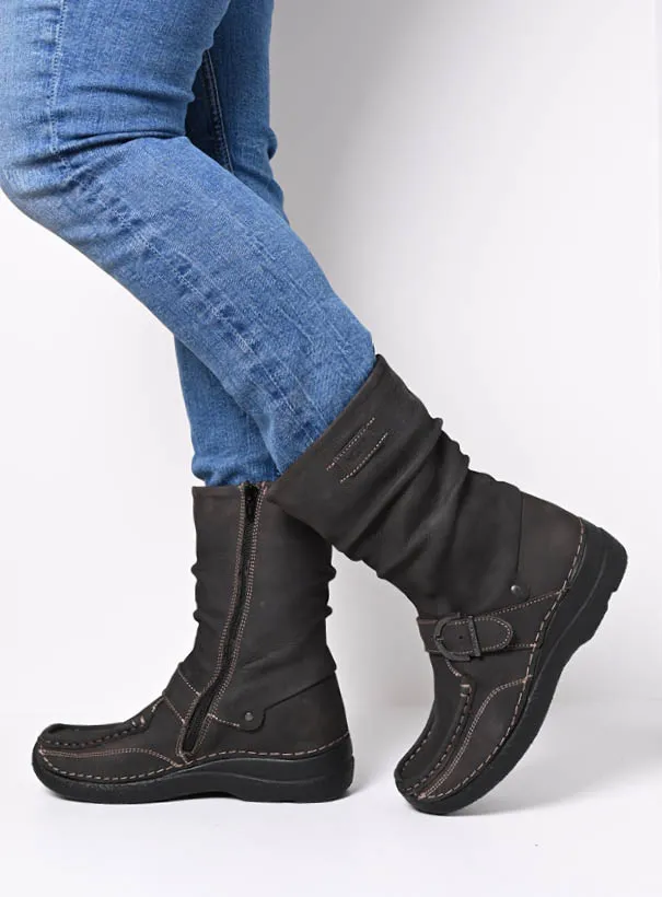Wolky Stiefel 06267 Roll Jacky 11301 Nubukleder braun