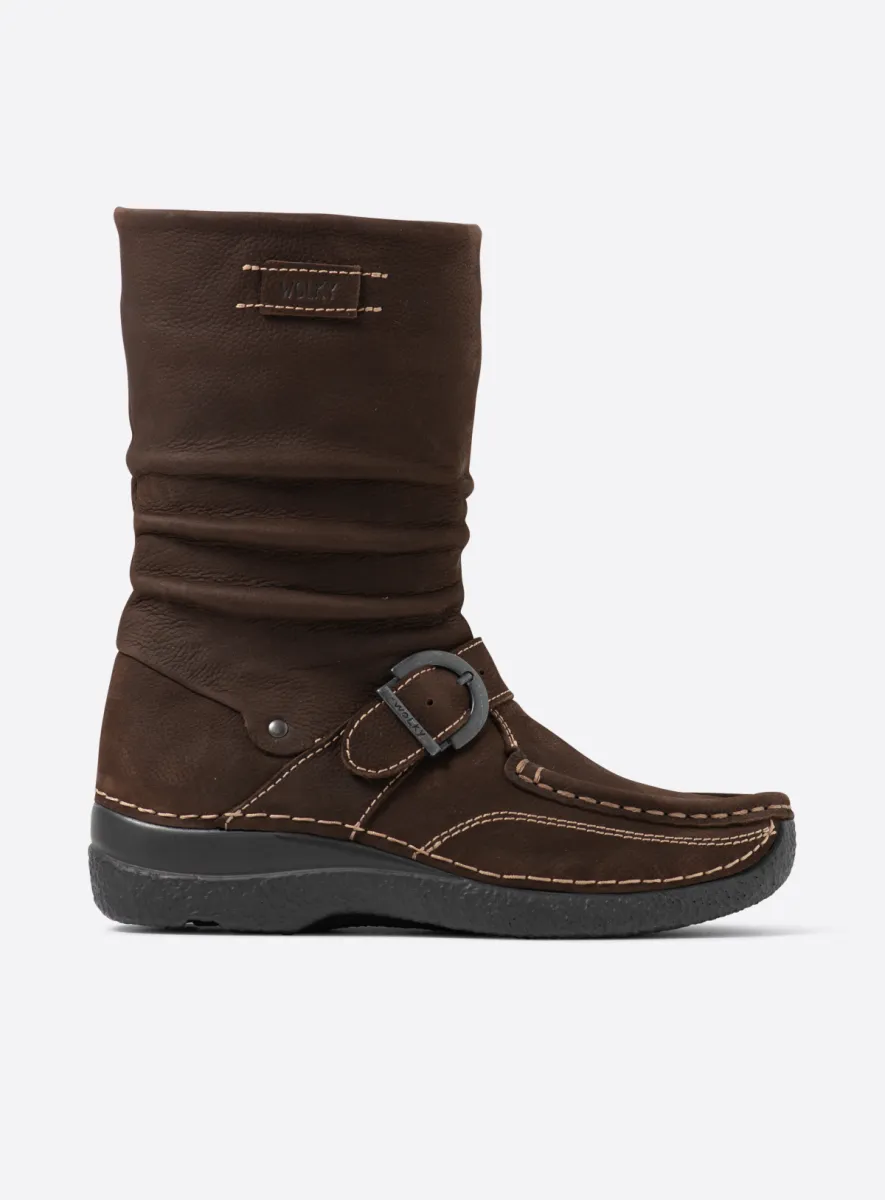 Wolky Stiefel 06267 Roll Jacky 11301 Nubukleder braun
