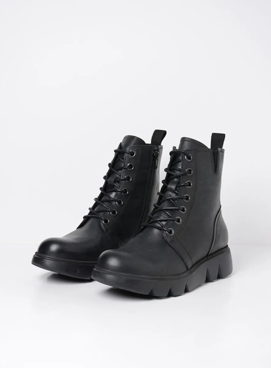 Wolky Hope - Leder schwarz Diamond für damen