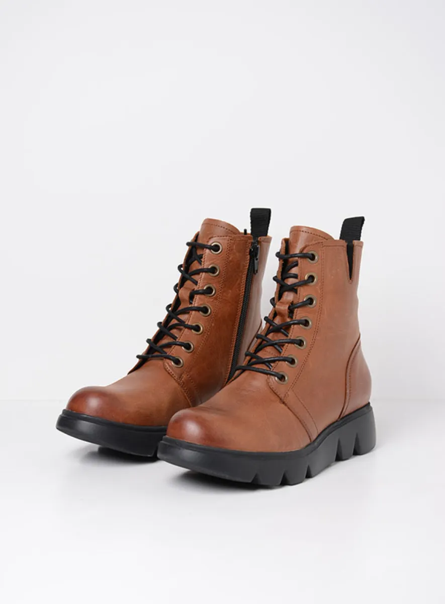 Wolky Hope - Leder cognac Diamond für damen