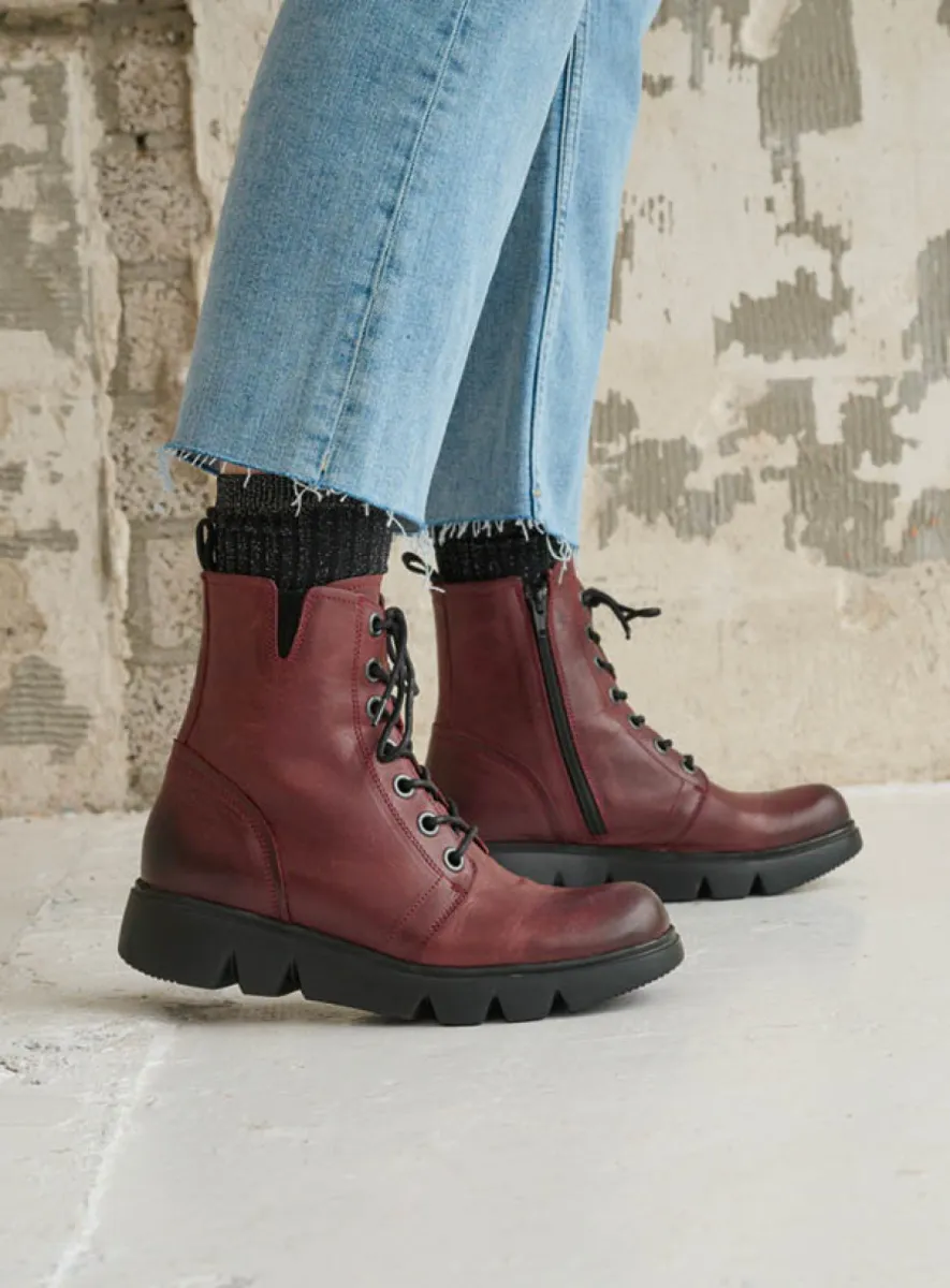 Wolky Hope - Leder bordeauxrot Diamond für damen
